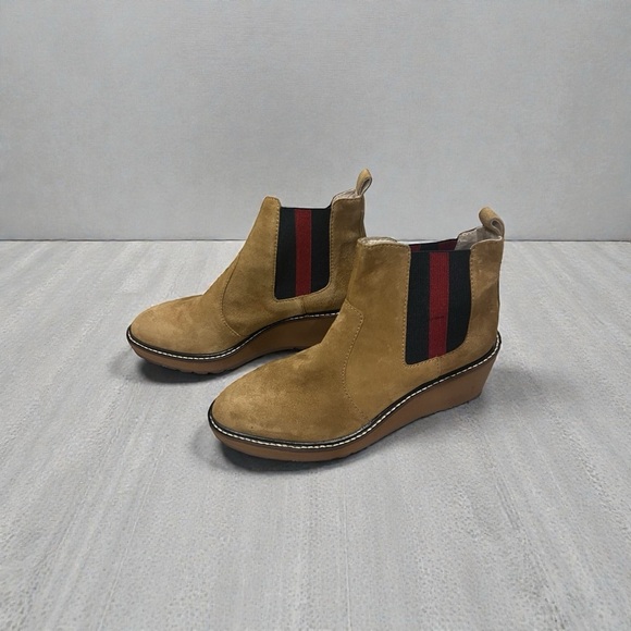 cecilia New York Other - CECELIA NEW YORK Tan Suede Wedge Boots